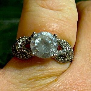 PAJ CZ 925 Sterling Silver Ornate Ring size 9
